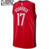 Dječji NBA Dres Houston Rockets Dennis Schroder 17 Nike 2022-23 Icon Edition Crvena Swingman